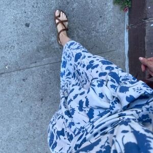 NWT Caron Callahan Julien Floating Floral Linen Dress